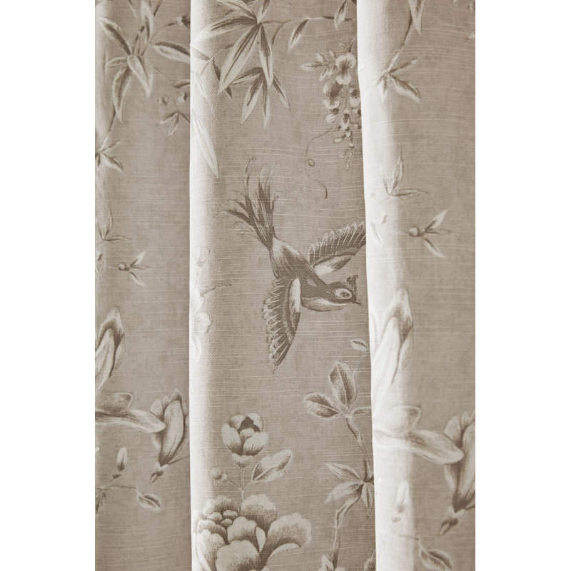 Laura Ashley 100% Cotton Curtain Panel Pair, 64X54