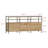66.7" Sideboard Buffet Cabinet with 3 Doors and Open Shelf, Modern Wood Credenza with Steel Frame Base and Adjustable Feet for Dining Room or Living Room