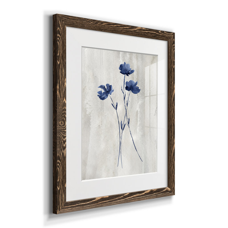 Indigo botanique III - impression, Noyer, H 24 po x l 18 po x P 1,5 po
