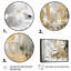 «Croll White and Gold Modern Abstract», reproduction sur toile-355512025-403413926