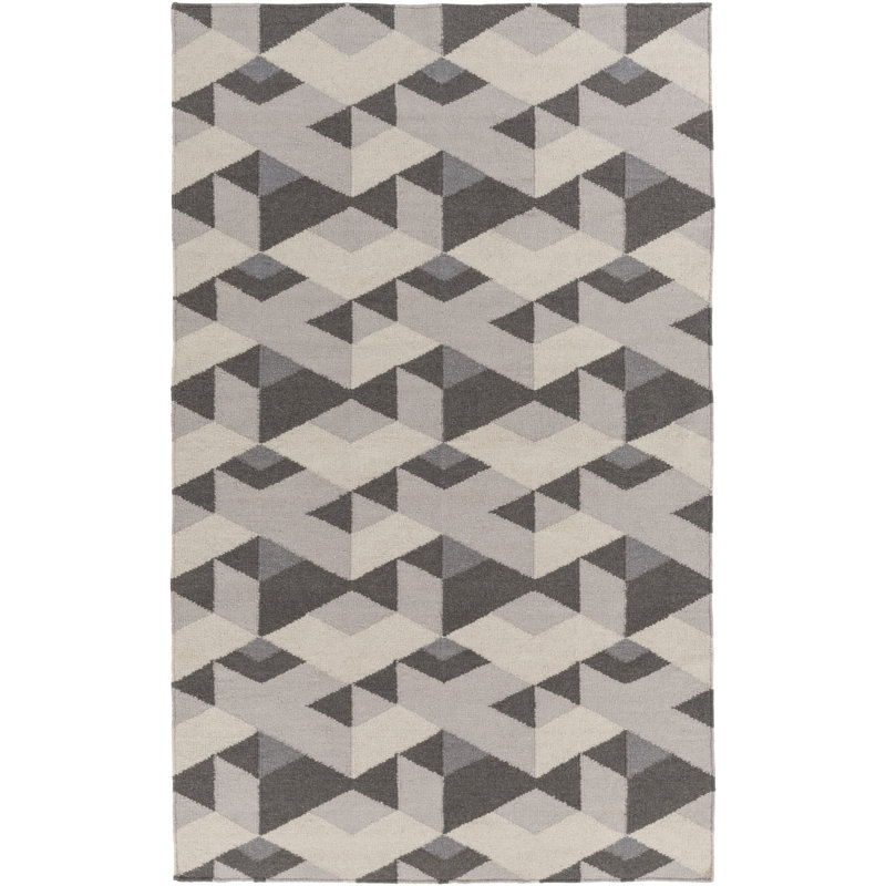 Fury Wool Geometric Indoor Rug, Rectangle 5' x 7'6"