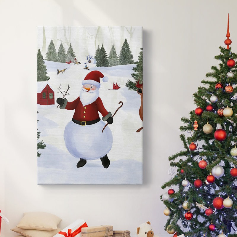 Art des Fêtes de Noël - Toile tendue avec châssis CCXXVI, H 12 po x l 8 po
