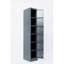 Armoire de rangement en acier 70,28 pouces gris, six compartiments, ventilation, roues pour la mobilité, rangement parfait pour les vêtements et les outils, espaces séparés, fonctionnalité, mouvement facile, idéal