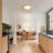 LumiLux 1-Light Modern Wood LED Flush Mount Ceiling Light for Bedroom