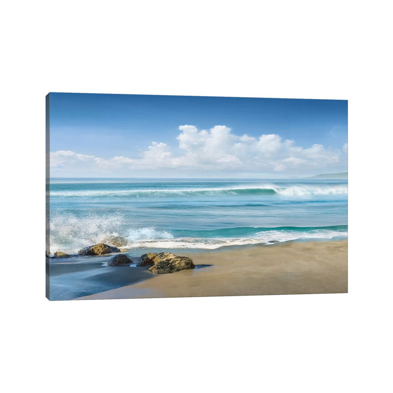 «Sweeping Blue» par Mike Calascibetta - photographie sur toile tendue, H 8 po x l 12 po x P 0,75 po