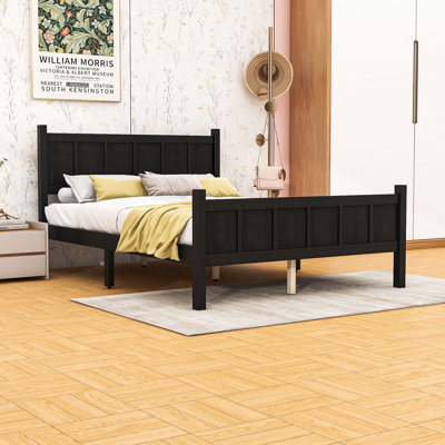 Platform Bed with Headboard and Footboard