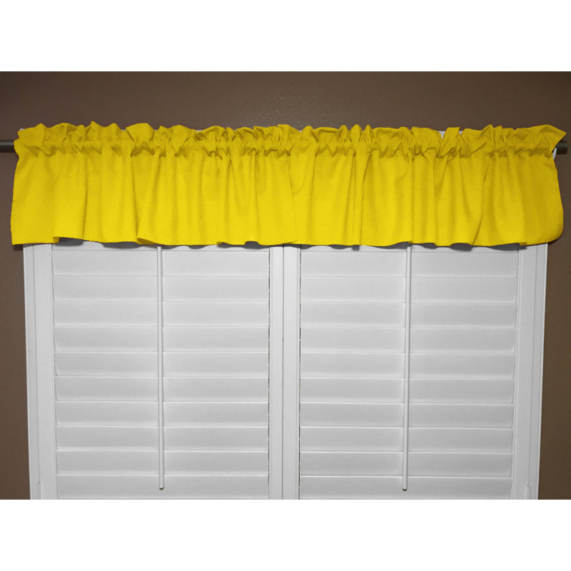 Cantonnière sur mesure l 58 po Pastorella, Citron, L 58 po x L 20 po
