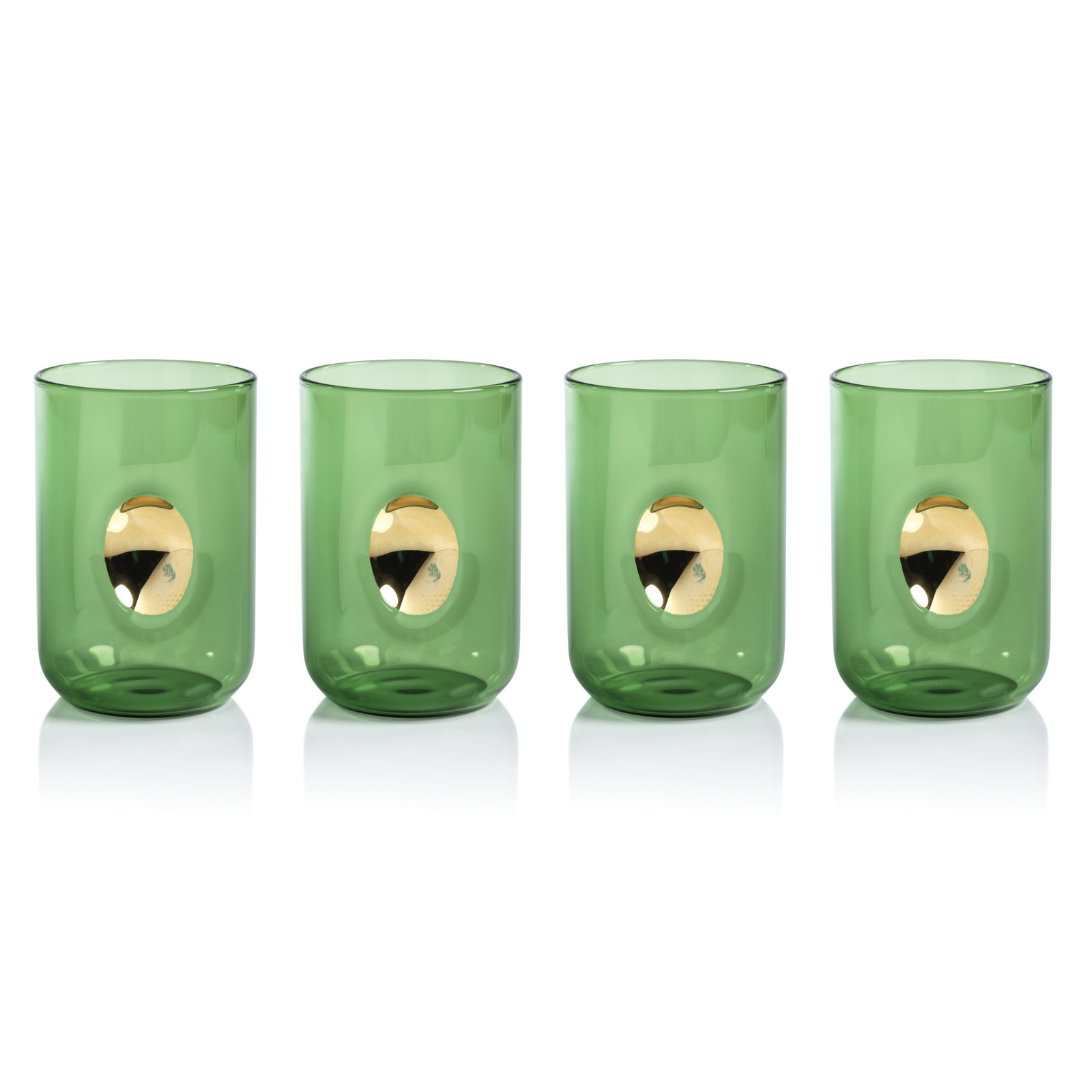 Eastpoint 16.3oz. Drinking Glass Set, Cactus Green