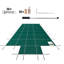 Housse de sécurité pour piscine s'adapte à la couverture rectangulaire de piscine creusée verte Mesh avec marches centrales Housse de sécurité pour piscine-112458295