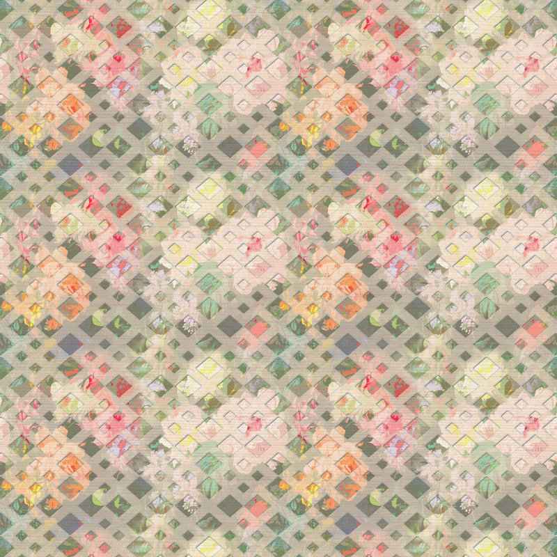 Regence Redux Grass Cloth Metallic Wallpaper Roll, Pink