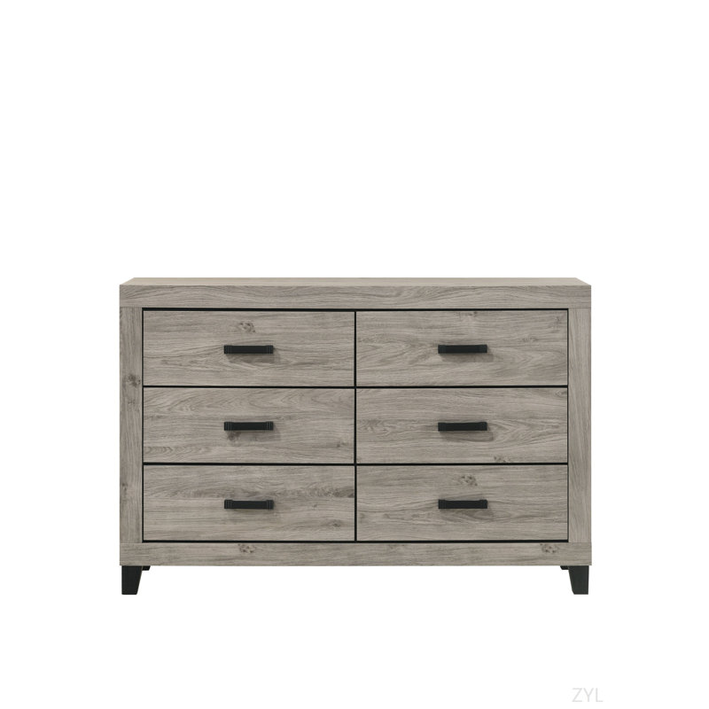 Commode à finition gris clair