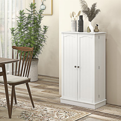 Kitchen Pantry Storage Cabinet with 5-tier Shelving