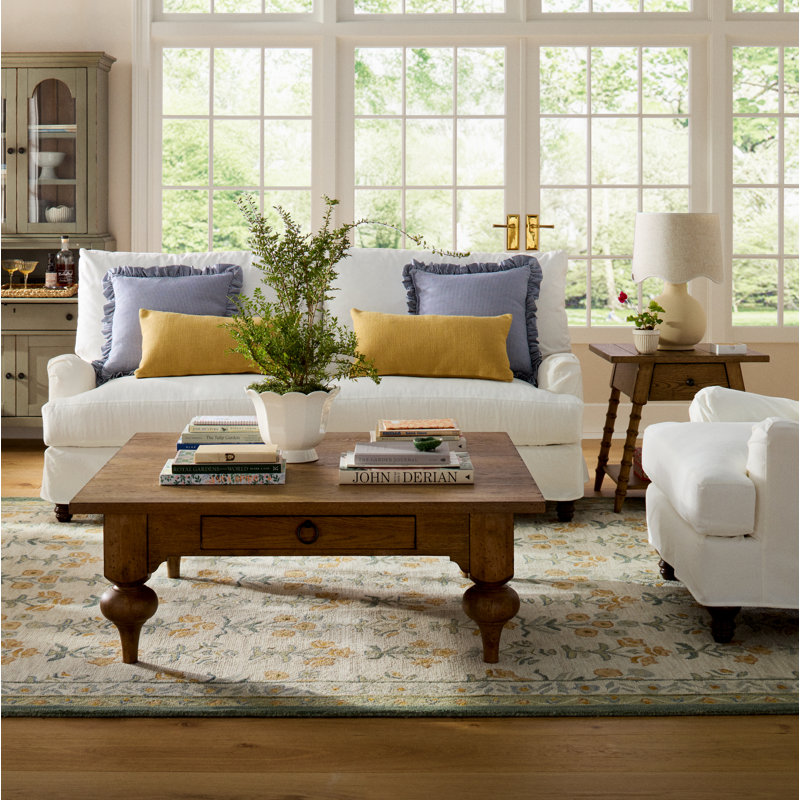 Walters Slipcovered Sofa, Cruise Adrift