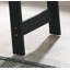 Table de bout noire avec finition en faux marbre