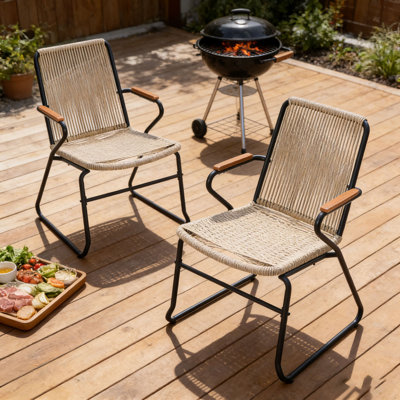 Chaise d'extérieur en rotin