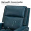 Fauteuil inclinable manuel en cuir véritable de 29,6 po Manning-511217702