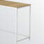 Bureau d'ordinateur d'angle moderne Siskal avec pieds en métal et finition brune, H 29,89 po x l 57,96 po x P 43,77 po
