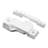 White Composite Window Sash Lock With Keeper