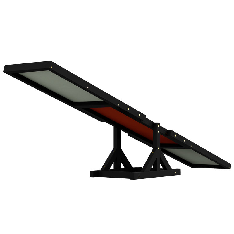 30cm H Panel Solid Wood Dog Agility, Black