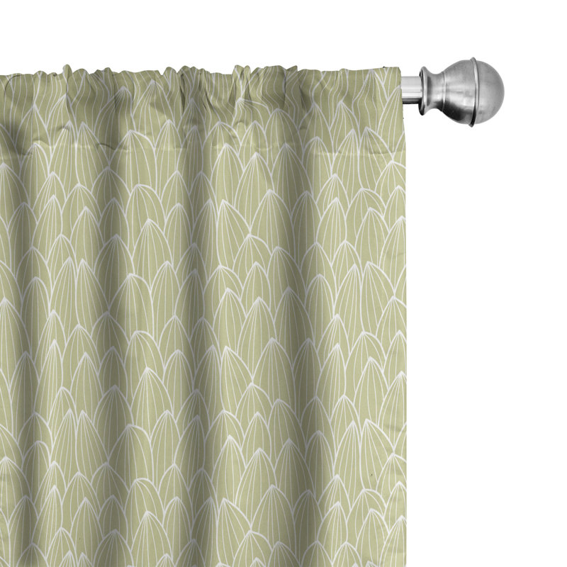 Semi Sheer Curtain Pair, 28"W x 84"L