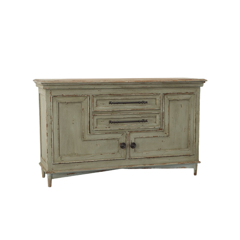 Sheridan 60'' W Solid Wood Sideboard, Gray