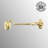 Cabin Hook - Solid Brass Eye Latch for Door or Cabinet Use