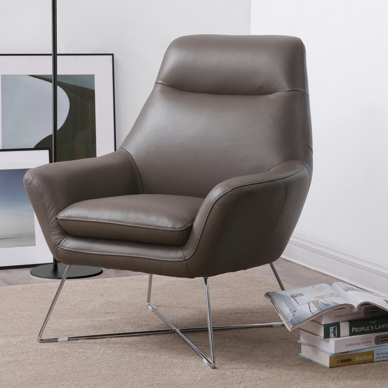 Abdulilah Upholstered Armchair, Dark Gray