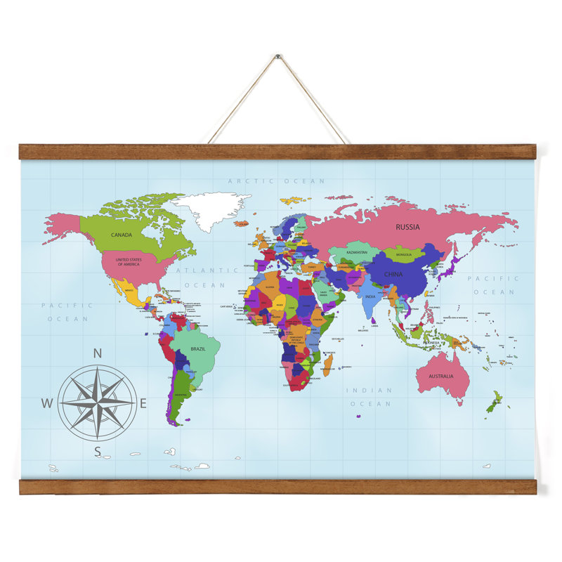 Cadre simple, 16", Bois foncé