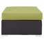 Repose-pieds d'extérieur rectangulaire avec coussin Convene-1608561253