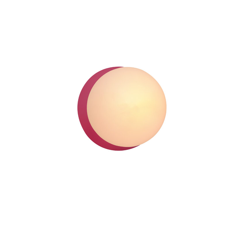 Azem Ceramic Wall Sconce, Cerise