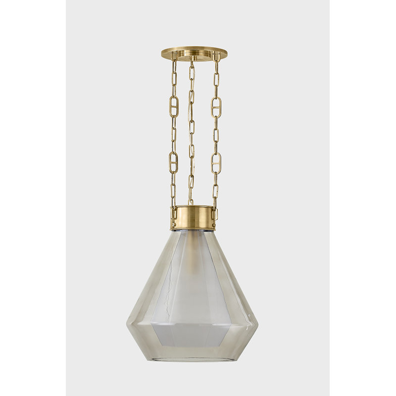 TRAGUS 1 Light Pendant by Noz Nozawa for Corbett Lighting, 20" H x 19" W x 19" D
