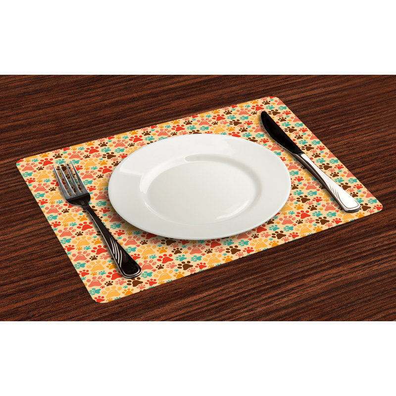 Polyester Abstract Rectangle Placemat