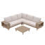 Ensemble de conversation modulaire avec coussins 4 pièces Eucalyptus-2112088955