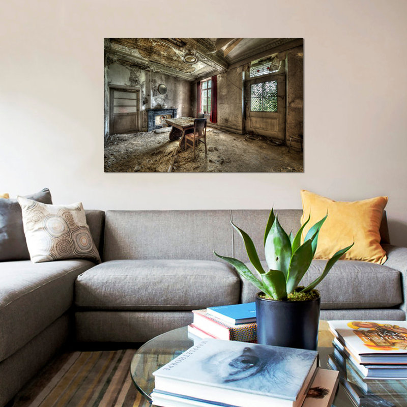 Château de Vivre I par Ivo Sneeuw - reproduction de photo sur toile, H 8 po x l 12 po x P 0,75 po, Toile tendue, Pas de tapis
