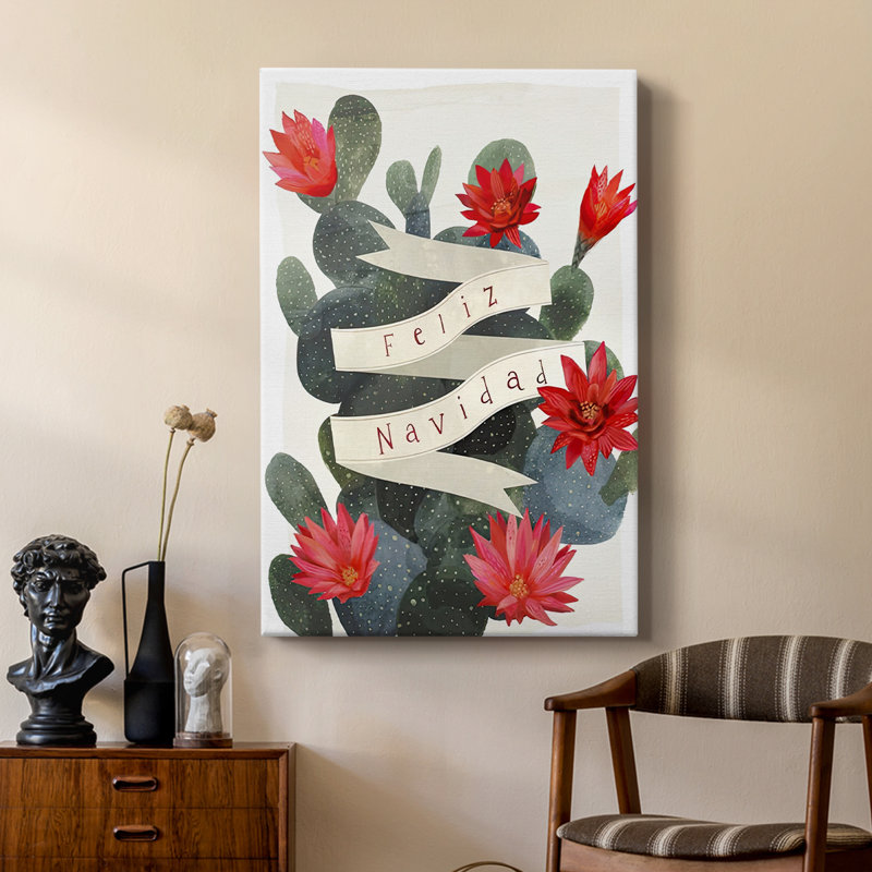 Désert Christmas Cactus I - galerie sur mesure, H 60 po x l 40 po