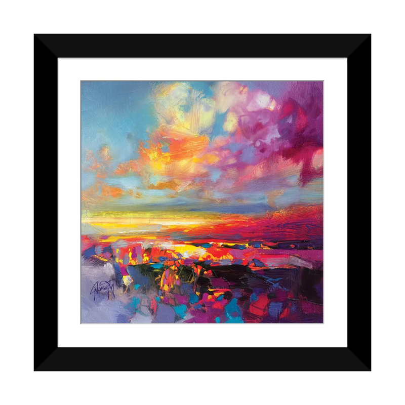 « Luminance Study II », reproduction sur toile, Papier d'art encadré noir, Blanc, H 16 po x l 16 po x P 1 po