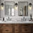 1 - Light Dimmable Armed Sconce With Clear Glass-5567458