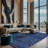 Machine Washable Blue Area Rug-258940333