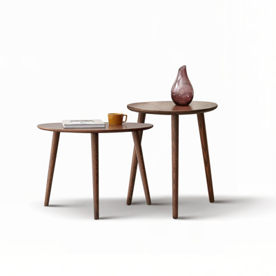 Solid Oak Wood Top Coffee Table by George Oliver