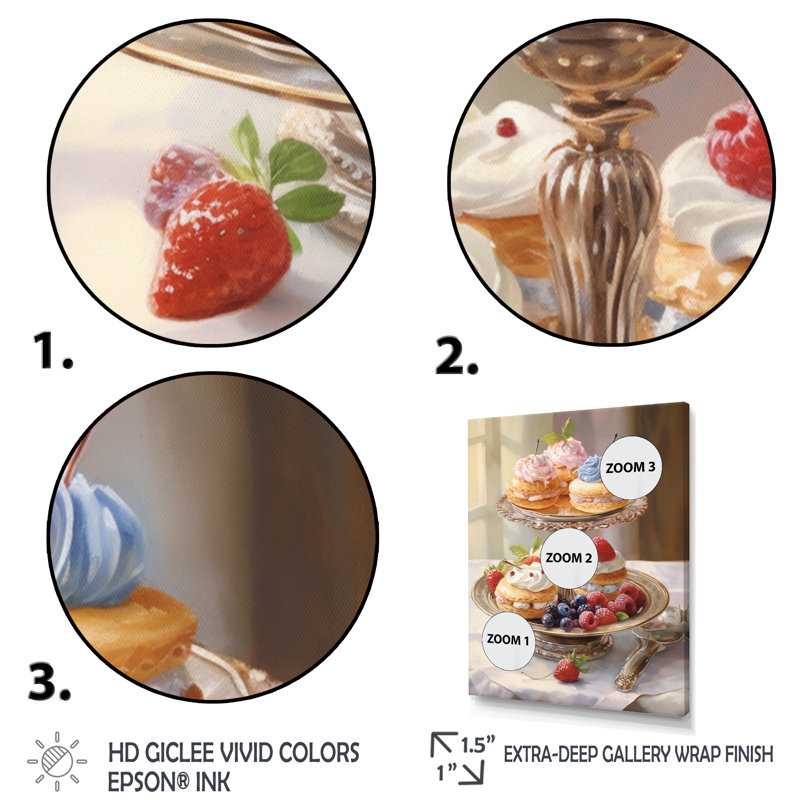 «Food French Pastries IV» sur toile