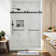 Opal Mirage MCOCOD 72" W x 76" H Double Smooth Sliding Shower Door with 3/8"(10mm)Clear Glass