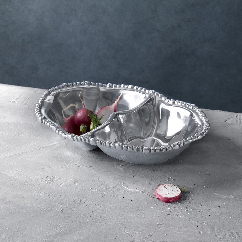 Organic Pearl Divided Serving Dish