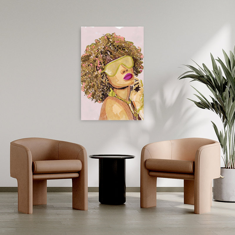 Fashion Icon 1, art contemporain abstrait, H 36 po x l 24 po