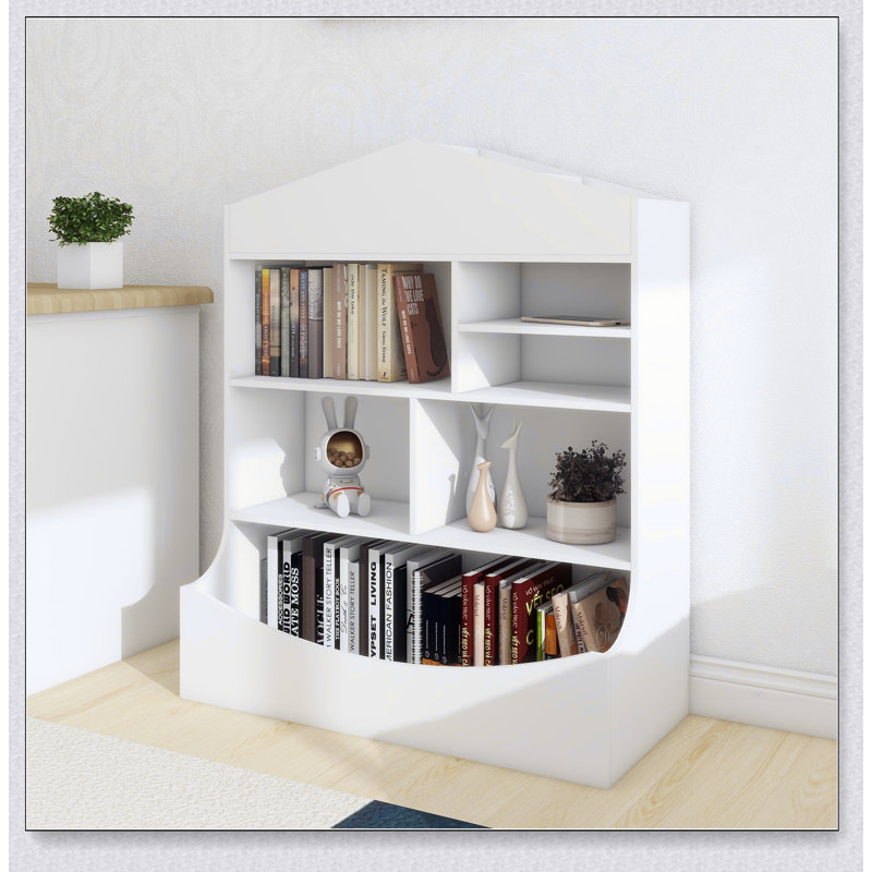 Children's Multi-Functional 7 Shelf Bookcase, Storage Display, Rack, Organizer
