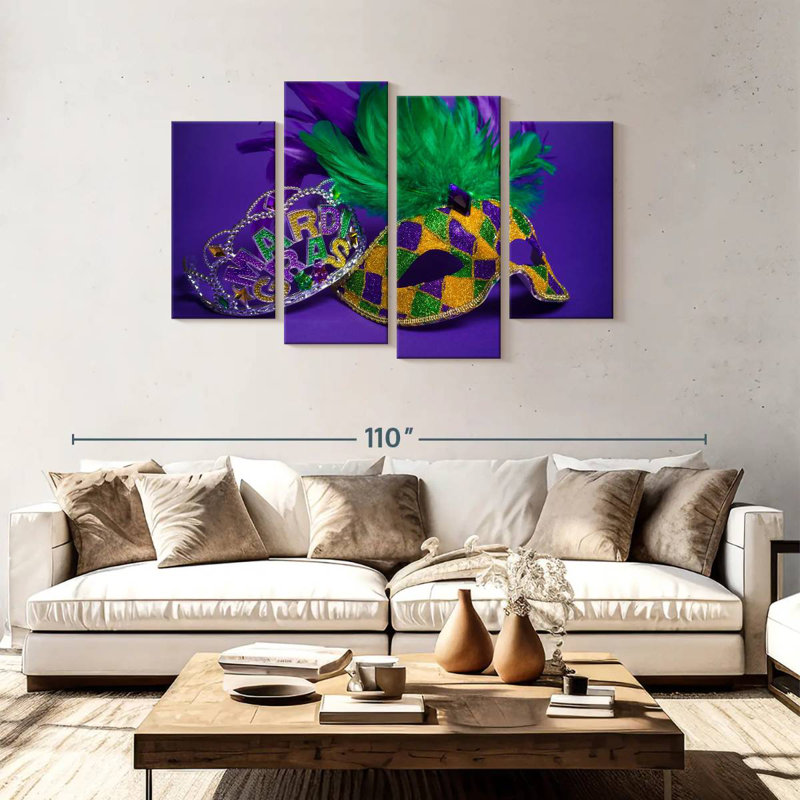 Lelend Mardi Gras Accessories, 48" H x 75" W