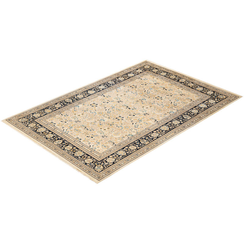 Classic One-of-a-Kind 6' 1" x 8' 10" Hand Knotted Area Rug