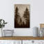 Impression sur toile de paysage de forêt de pin sépia - décor de paysage naturel pour le salon ou le couloir-115239557-115239558-115239562