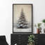 Impression sur toile rustique gris, sapin de Noël, neige, hiver, maison de ferme, impression sur toile-107117897-107117895