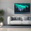 «Northern Lights In Winter Forest 3» par Epic Portfolio, estampe numérique sur toile-241273116