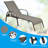 Ailise Outdoor Metal Chaise Lounge